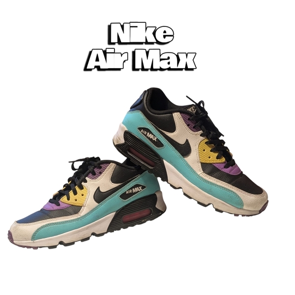 Nike Air Max Kids Sneakers - Black, Blue, Yellow, Purple - Picture 1 of 11